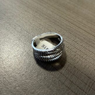 Plata Diamantes Anillo #9